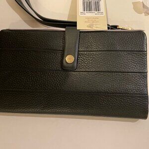 RADLEY London - Farringdon - Stripe - Large Phone Wallet - Black leather